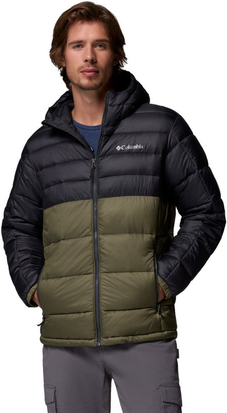 Columbia buck butte™ ii insulated hooded jacket heren outdoorjas - stone green, shark l