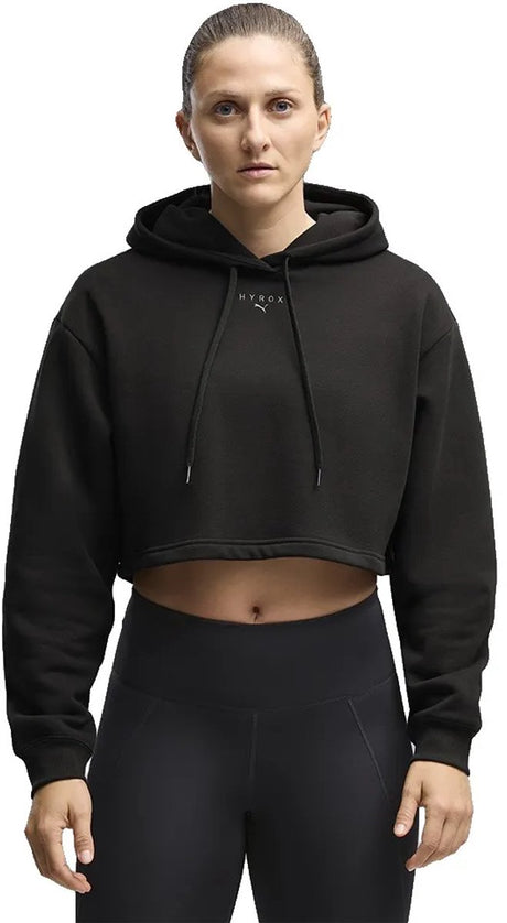 Puma x hyrox heavyweight hoodie zwart xl vrouw xl