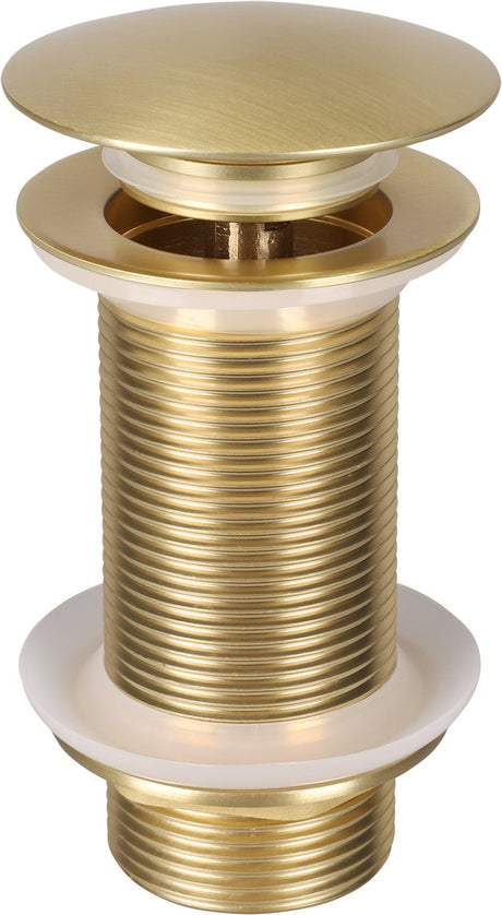 Differnz afvoerplug - pop-up afvoerstop voor wastafel - design large - messing - eenvoudige montage met schroefdraad - voorkomt lekkages - ø 66 mm x hoogte 98 mm - kleur goud