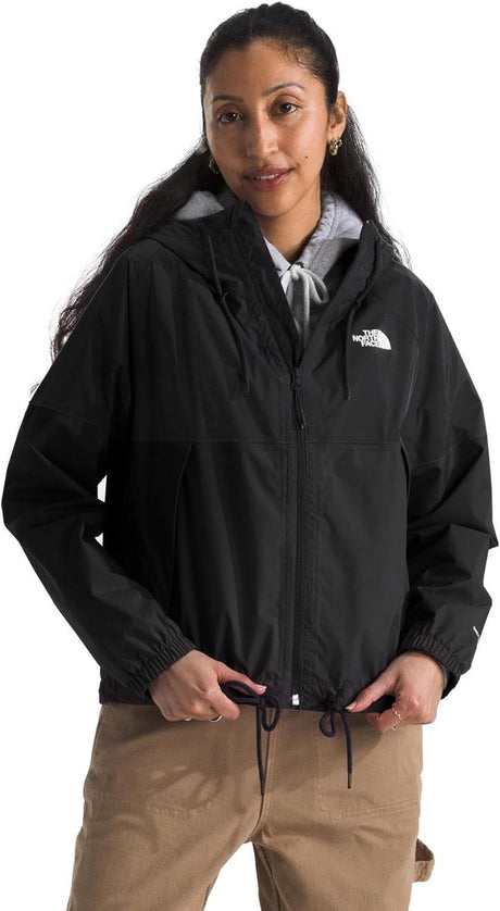 The north face w antora rain hoodie dames outdoorjas - tnf zwart s