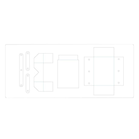Sizzix • scoreboards xl die cantilever sewing box