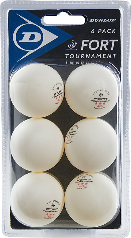 Dunlop - tafeltennisbal - 40+ fort tournament 6 ball box