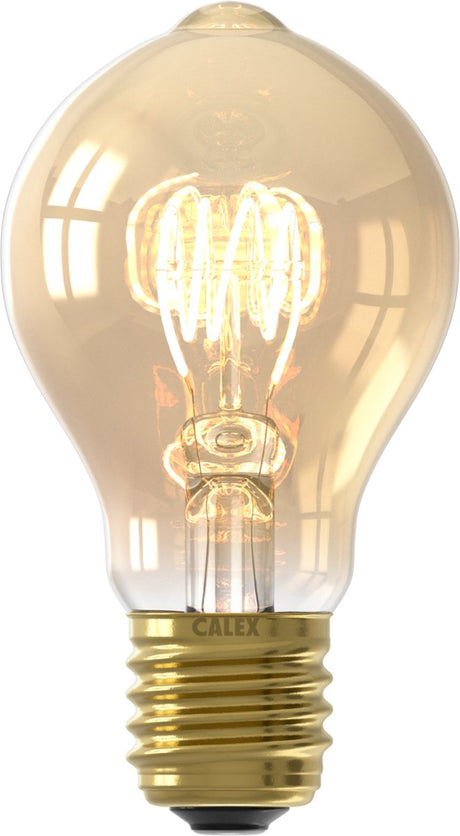 Calex spiraal filament led lamp - e27 - a60 - goud