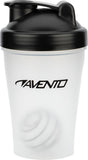 Avento shakebeker - transparant zwart - 0,40 l