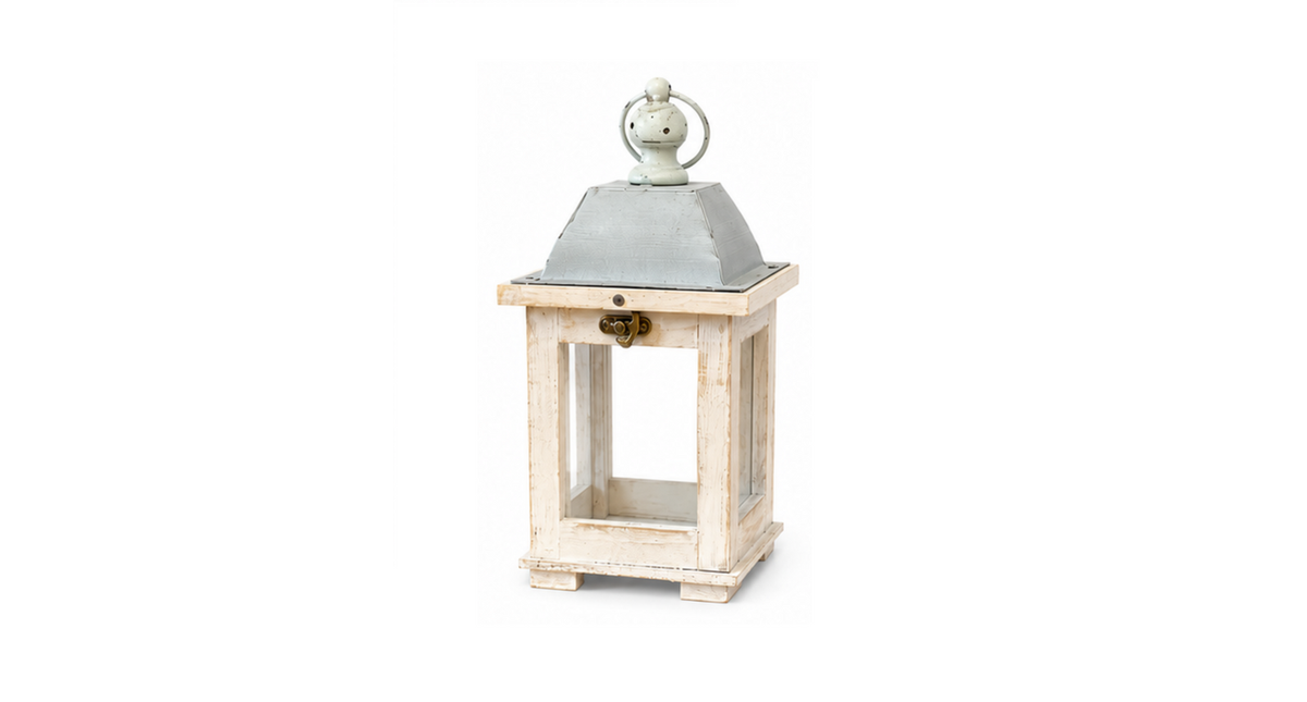 Lantern alba l13 w11 h25.5cm white