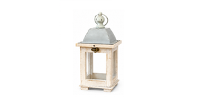 Lantern alba l13 w11 h25.5cm white