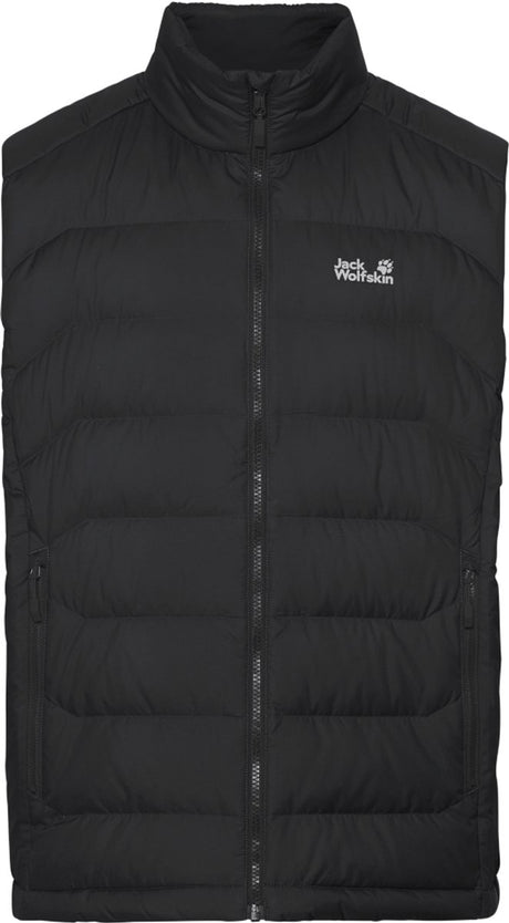 Jack wolfskin wild pass down vest m rds heren outdoorbodywarmer - black xxl