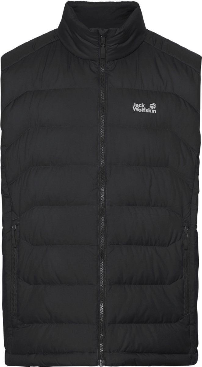 Jack wolfskin wild pass down vest m rds heren outdoorbodywarmer - black xl