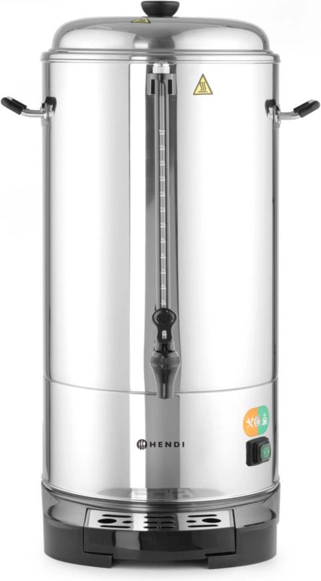 Hendi dubbelwandige percolator – energiebesparend – 10 liter – roestvrij staal