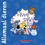 Boek woezel pip allemaal dieren karton | 2 stuks