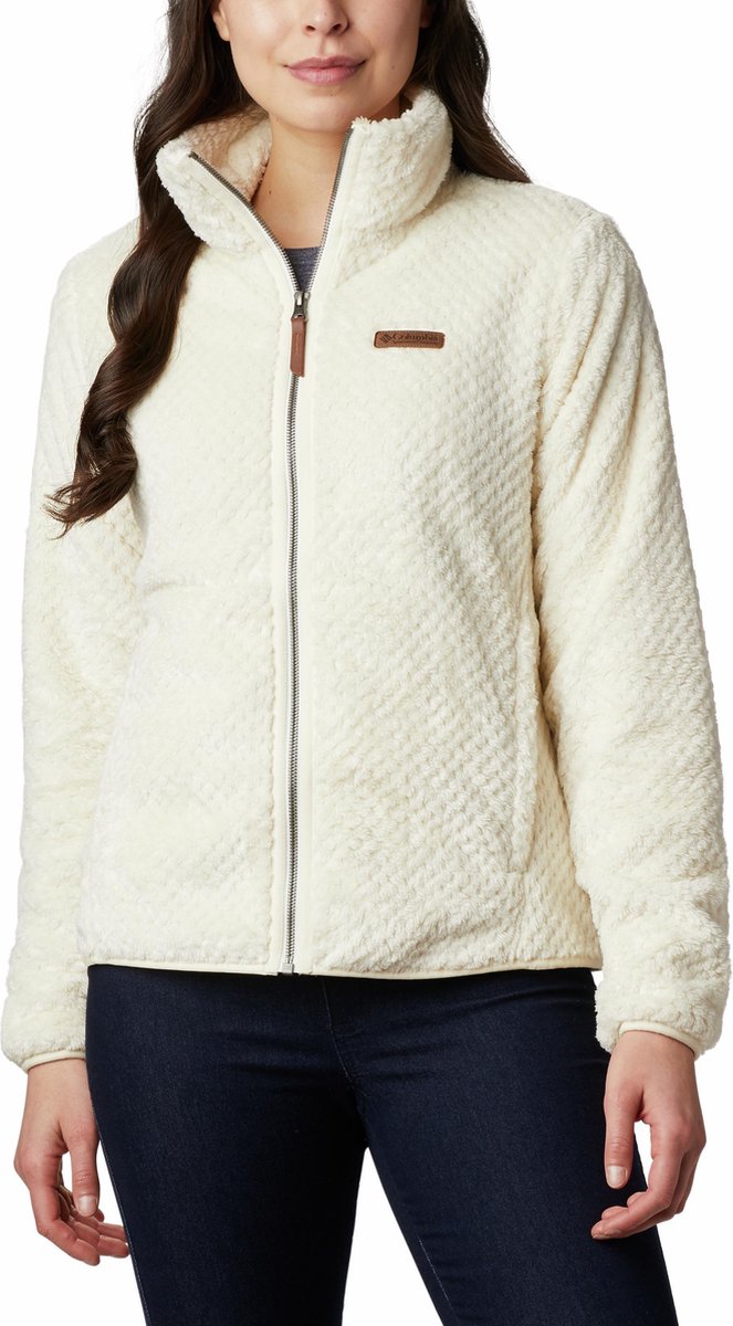 Columbia fire side ii sherpa fz dames outdoorvest - chalk - maat xs