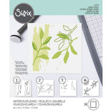 Sizzix • layered stencils watercolor leaves 4stuks