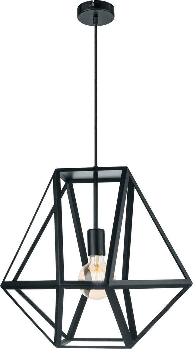 Eglo vintage embleton hanglamp - 1 lichts - ø460mm. - zwart