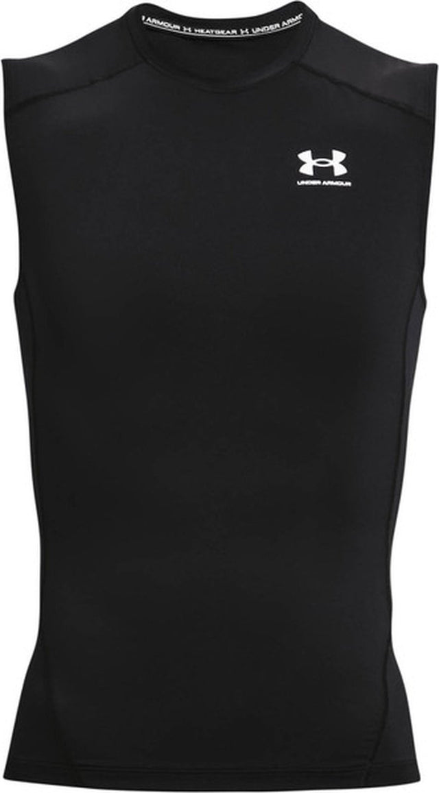 Under armour ua hg armour comp sl-blk heren sportshirt - zwart - wit xxl