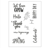 Sizzix • clear stamps new beginnings
