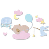 Sizzix • thinlits die set hello baby