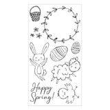 Sizzix • clear stamps set spring essentials 9stuks