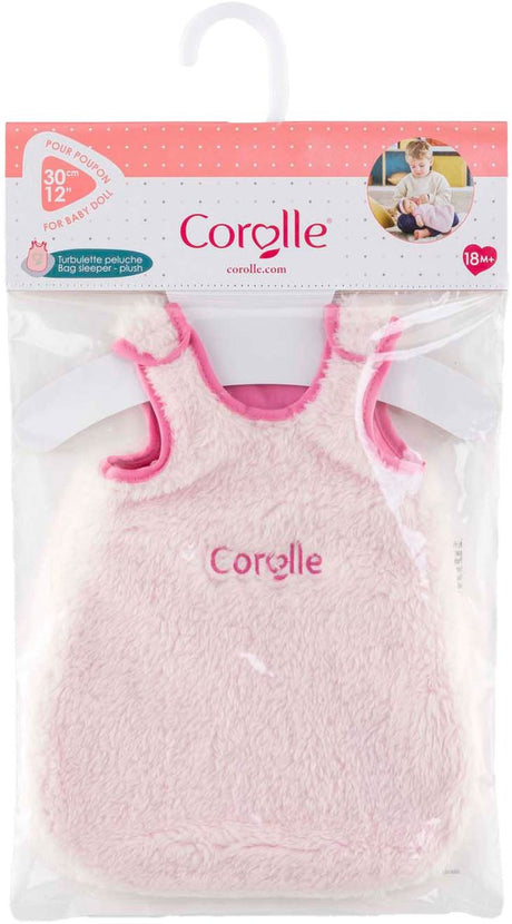 Corolle pluche slaapzak poppen roze 30cm - accessoire voor poppen.