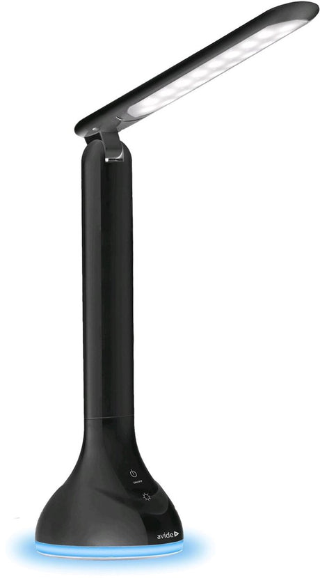 Avide led bureaulamp dimbaar 4w - rgb licht - oplaadbaar - 250 lumen - zwart
