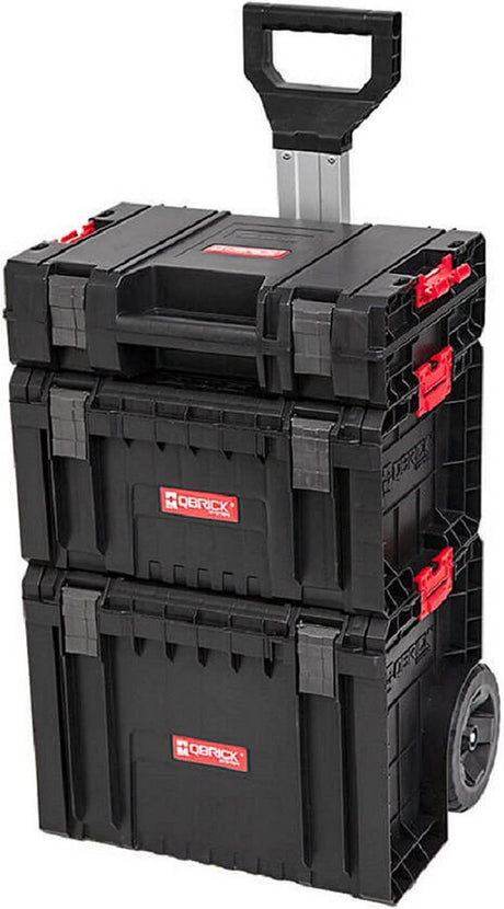 Qbrick system gereedschapswagen system pro - set van trolley, doos en koffer