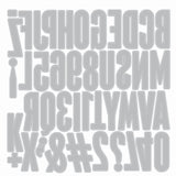 Sizzix • alphanumeric bulletin by tim holtz