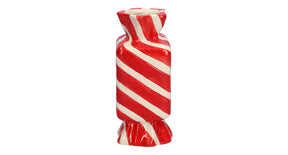 Vase candy 6.5x6.5x15 red