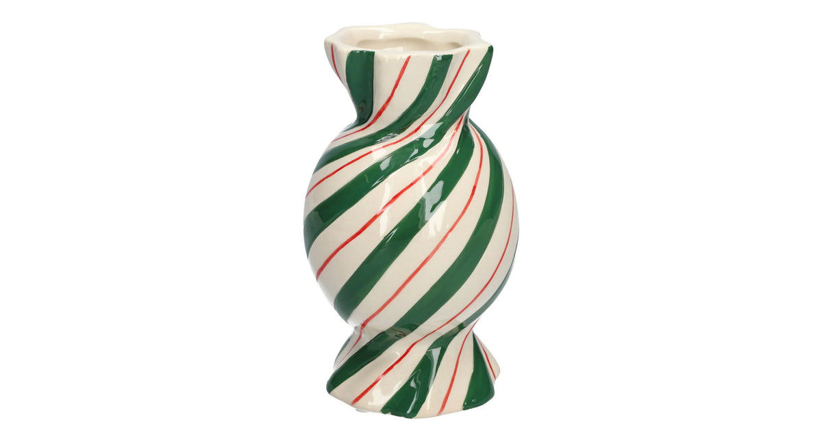 Vase candy d6.5 8.5xh15 green