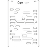 Sizzix • cosmopolitan layered stencils a6 downtown 4pcs