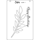Sizzix • cosmopolitan layered stencils a6 frond 4pcs