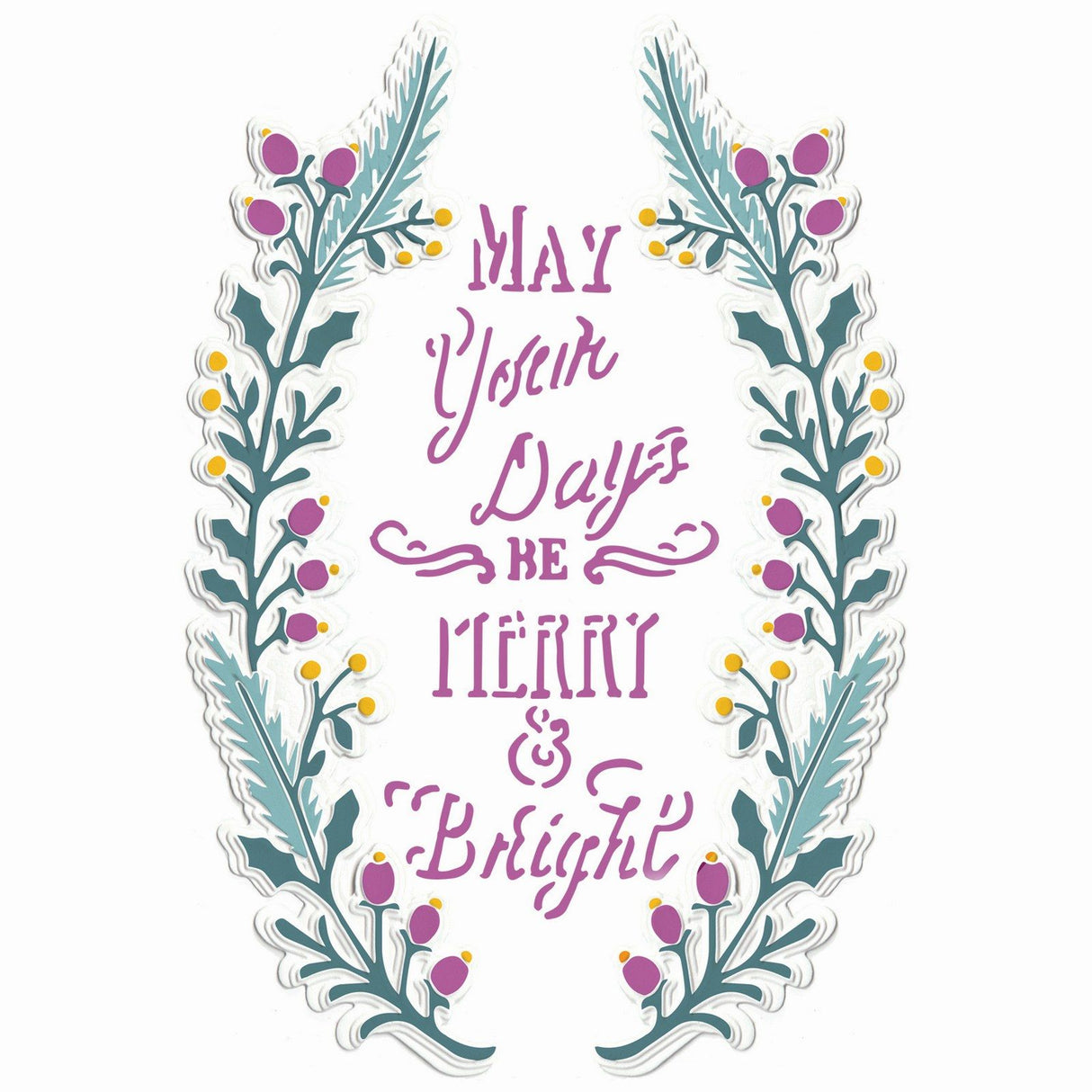 Sizzix • 3d textured impressions embossing folder merry bright