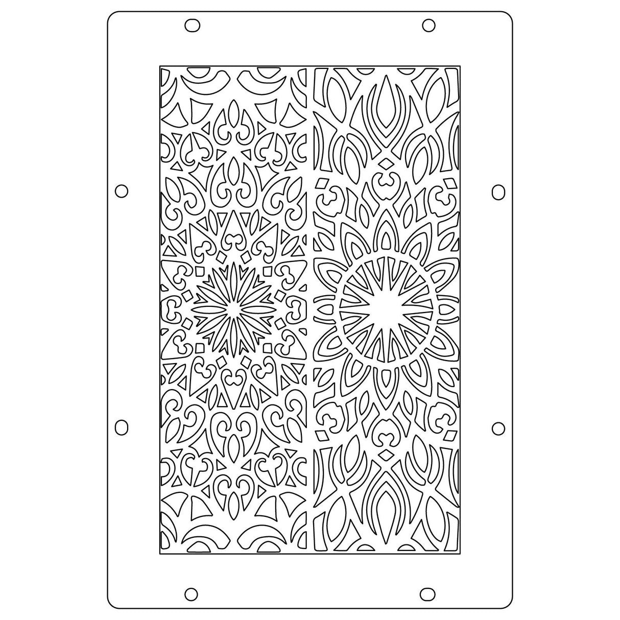 Sizzix • studio: a5 clear stamps 3pcs a5 stencils build it by mark montano