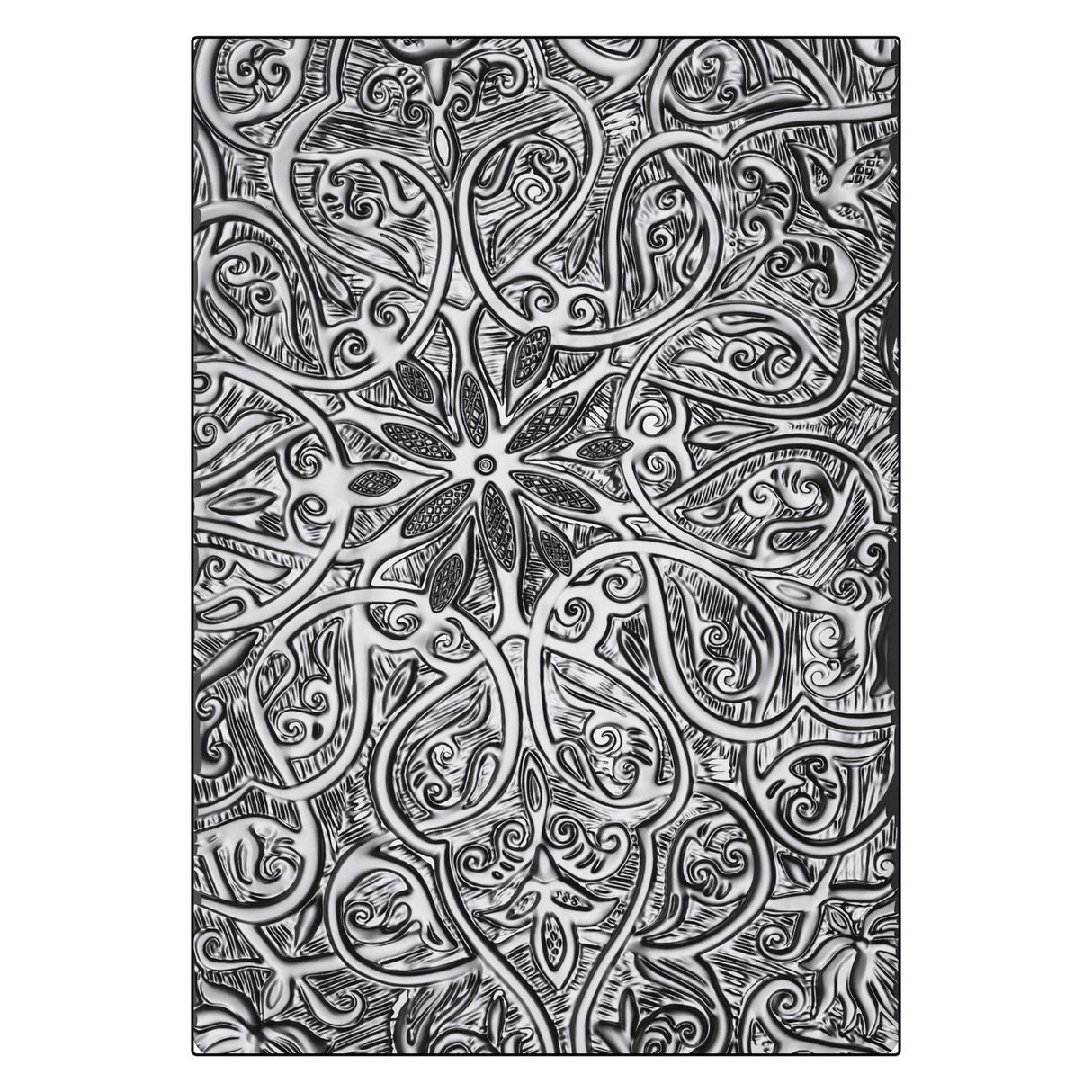 Sizzix • 3-d texture fades embossing folder engraved a5 by tim holtz
