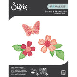 Sizzix • clear stamps set 19pcs 9pcs framelits sweet sprigs by 49 market