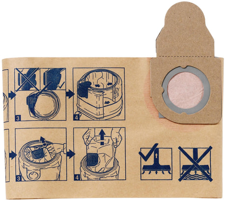 Nilfisk stofzuigerzak filter bag pack.a 5 pcs. f. aero 400