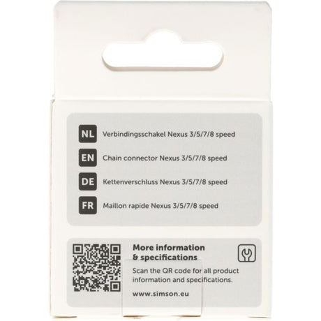 Rema tip top nederland b.v. simson verbindingsschakel nexus 1 2 x3 32 3 5 7 8v