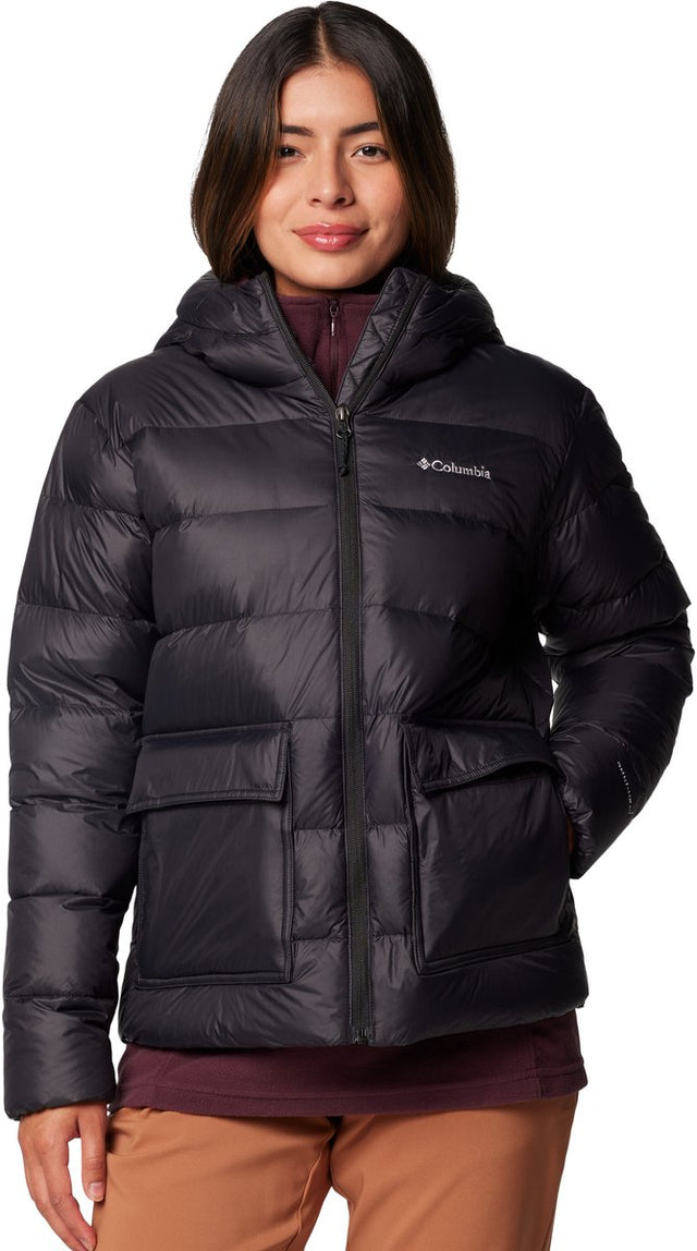 Columbia harmony falls™ hooded down jacket dames outdoorjas - black l