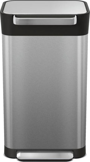 Joseph joseph intelligent waste prullenbak titan slim - rvs - 30 l - zilver
