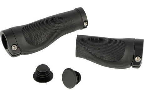 Trivio - fiets handvatten nexus 128 95 rubber ergonomisch lock-on zwart