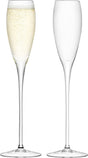 L.s.a. - wine champagneglas 160 ml set van 2 stuks - glas - transparant