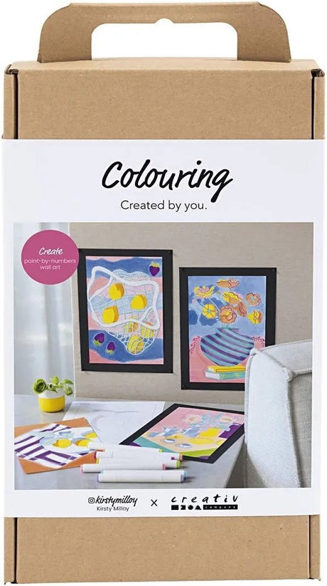 Creativ company hobbyset kleuren schilderen volgens cijfers markeerstiften