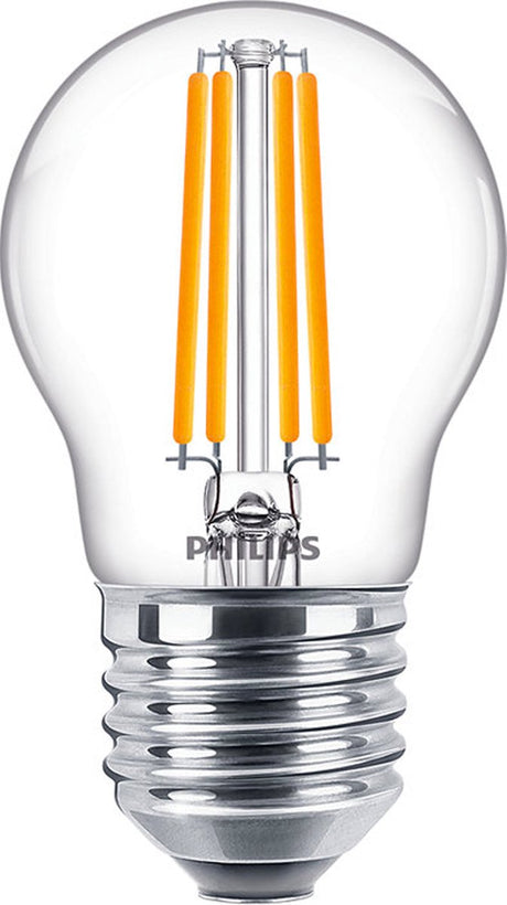 Philips led philips corepro led lustre e27 kogel filament helder 6.5w 806lm - 827 zeer warm wit | vervangt 60w