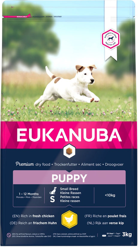 Eukanuba growing puppy small breed kip - hondenvoer - 3 kg