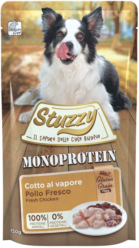 Stuzzy dog grain free monoprotein pouch 150 g - hondenvoer - kip