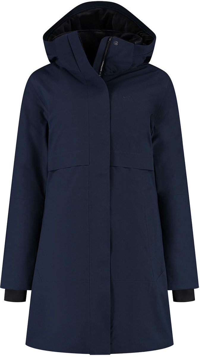 Kjelvik swaan dames outdoorjas - donker blauw
