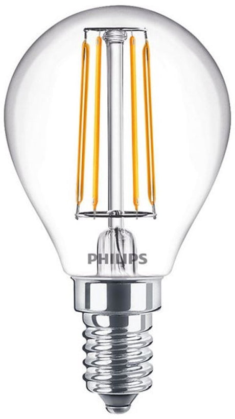 Philips led philips - master value ledluster e14 kogel filament helder 3.4w 470lm - 927 zeer warm wit | beste kleurweergave - dimbaar - vervangt 40w