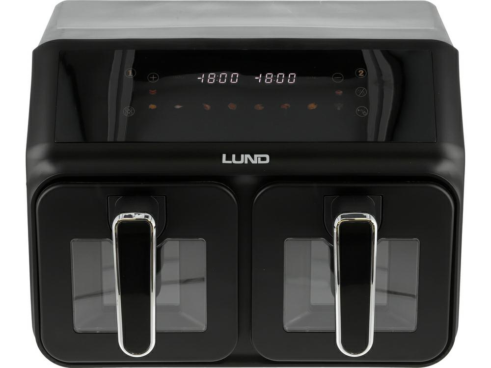 Lund friteuse zonder vet 2200w 4l+4l zwart