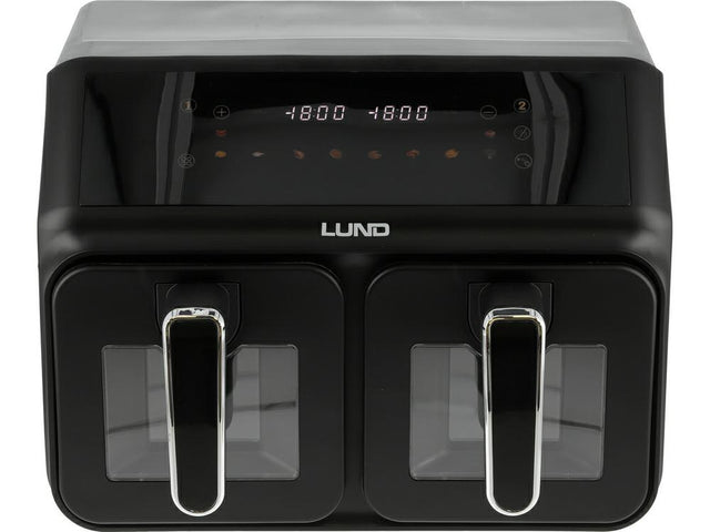 Lund friteuse zonder vet 2200w 4l+4l zwart