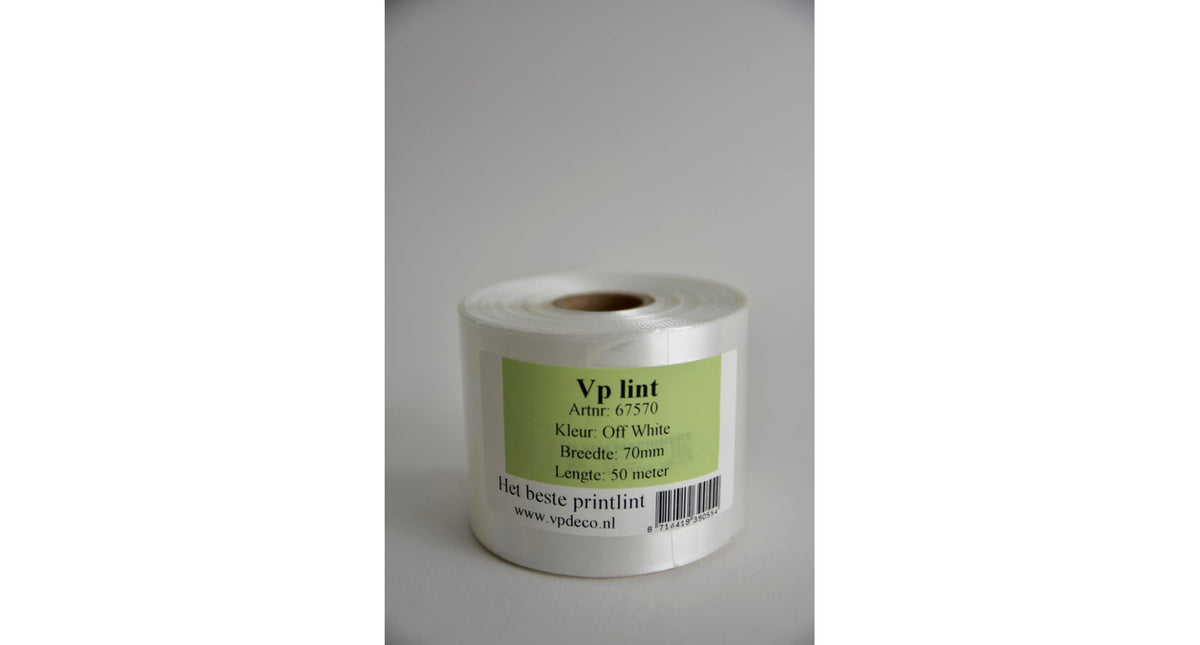 Vp lint off white 70 mm x 50 mtr