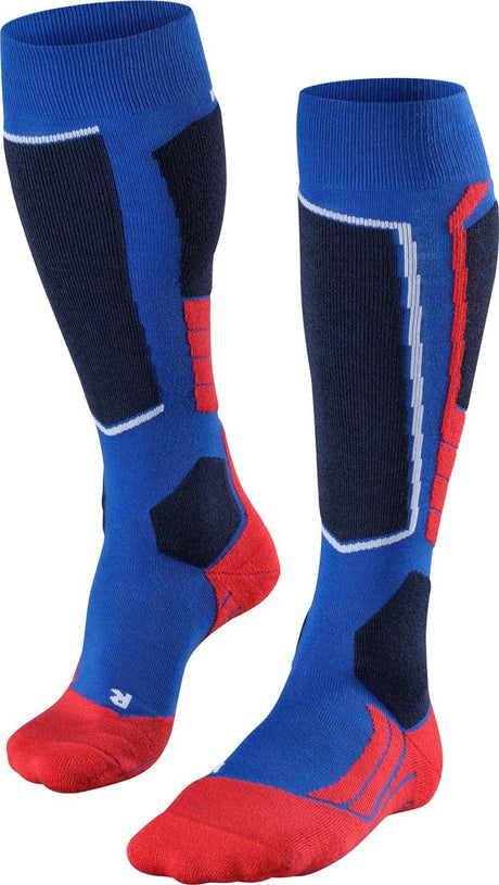 Falke sk2 warm dik wol functioneel materiaal skisokken heren blauw - maat 44-45 44 45