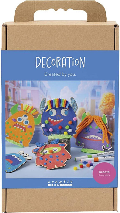 Creativ company hobbyset decoratie - 8 monsters